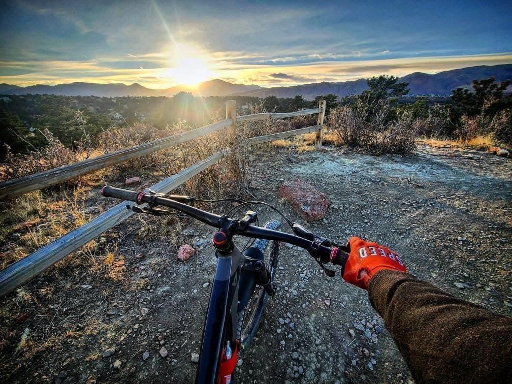 Biker in Ute Valley